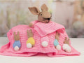Baby Bunny Comforter Lovey & Bunny Blanket ~ DK Knitting Pattern PDF Instant download