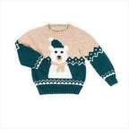 Peter Polar Bear Jumper, Vintage knitting pattern Great design Intarsia pattern, 4 - 12 yrs, DK/8 ply,  PDF download Christmas Knit