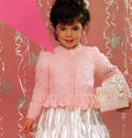 Girl's Peplum Cardigans  8 DK Ply wool 1-11yrs  (20 - 30"  4 designs Knitting Pattern Download PDF