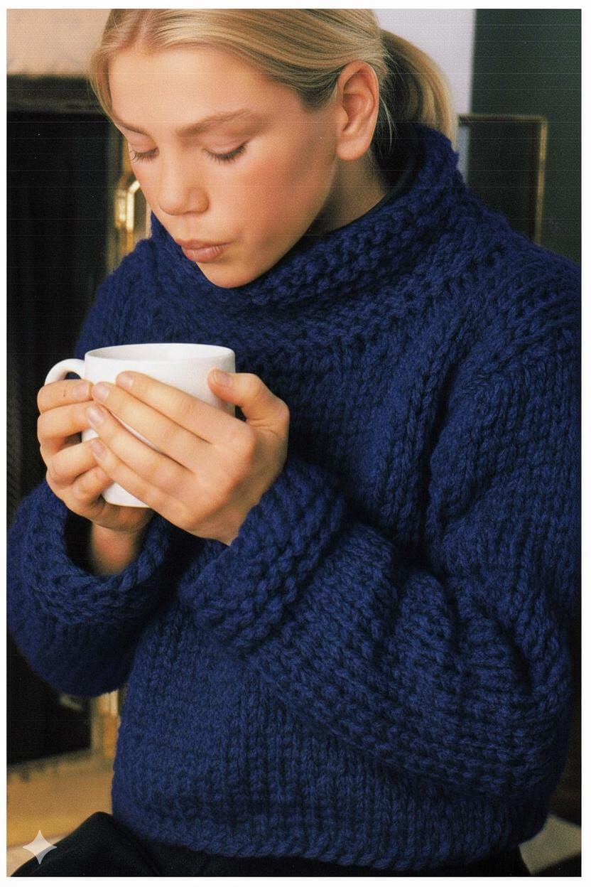Womans Easy Beginners Quick Knit Sweater, Super Chunky- Super Bulky wool--32 - 50 Chest. Knitting pattern Download 15mm needles needed