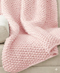 Very Easy Big thick Chunky Baby Blanket  Knitted in Super Chunky Jumbo 250 gram balls  Balls of wool- 47 x 54" Knitting pattern Download PDF