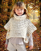 Girls Womans Easy Knit Beginners Super Chunky Cowl Neck Tabard-Poncho 14 Ply Super Bulky Age 4 - Adult 24 -48" Knitting Pattern PDF Download