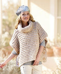 Womens Girls Easy Knit Beginners Super Chunky Cowl Neck Tabard-Poncho 14 Ply Super Bulky Age 4 - Adult 24 -48" Knitting Pattern PDF Download