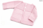 Baby Children’s Jacket Cardigan Garter Stitch Yoke Easy Stitches Newborn 0 -9 months ~ 3, 4 & DK 8 ply yarn pdf instant download