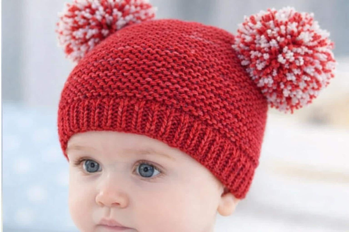 Easy Knit Hats - Garter Stitch - Helmet - Pull on Pointed - Hat Flower ~ 0 - 7yrs DK 8 Ply Light Worsted Knitting Pattern PDF download