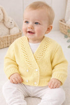 Baby Crossover Cardigan Knitting Pattern DK 16–22” Chest PDF Download