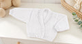 Baby Crossover Cardigan Knitting Pattern DK 16–22” Chest PDF Download