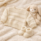 Popular Very Easy baby Jumper and Socks DK ( 8PLY ) Yarn Fits from 3 months up to 9 months