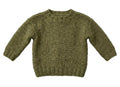 Easy Round Neck Garter Stitch Baby sweater~ 6mth - 8 years Toddler Child Kids ~ Aran 10 Ply Yarn Knitting Pattern Digital PDF Download