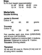 Dolls Fair Isle Pram set Knitting Pattern 12 - 22"  dolls Knitting Pattern pdf download DK 8 PLY