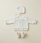 Baby Jacket with Bobbles  Hat &  boots- socks-Boys Girls Toddler DK ( 8PLY ) Premature  14" - 20"   Knitting pattern  Download PDF