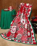 Crochet Christmas Afghan Blanket-Crochet in squares and Join-4 ply Fingering yarn- use up those odd balls- US Crochet Pattern download PDF