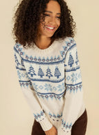 Fair Isle Ski Jumper Sweater, Aran Knit Pattern (PDF Download)
