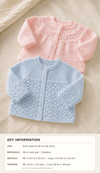 Vintage Baby Matinee Jackets DK styles in 4ply and in DK (PDF Download) 16-18 INCHES